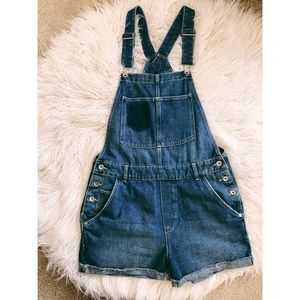 Oversized short overalls